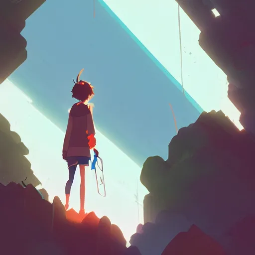 Image similar to need a place to hide, but i can't find one near, wanna feel alive, outside i can't fight my fear, cory loftis, james gilleard, atey ghailan, makoto shinkai, goro fujita, studio ghibli, rim light, exquisite lighting, clear focus, very coherent, plain background