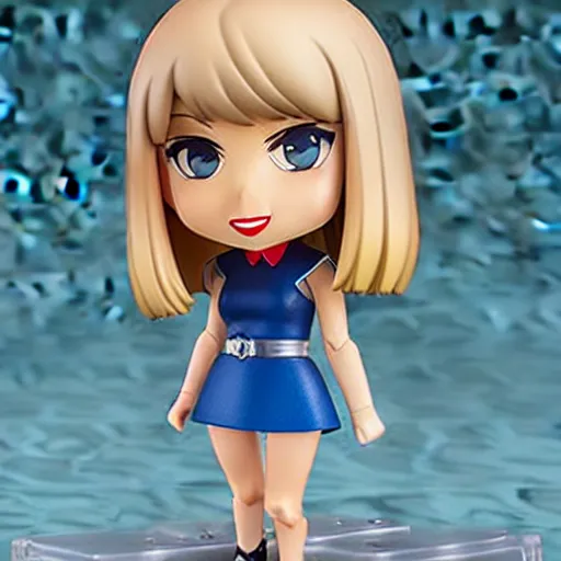 Image similar to a taylor swift nendoroid, product shot