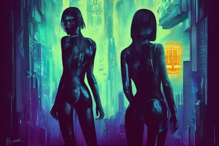 Image similar to madison beer in the style of johan grenier and john picacio and alan m. clark, trending on artstation, bioluminescence tilt - shift blade runner 2 0 4 9, crayon art, futuresynth, splash art, post - minimalism