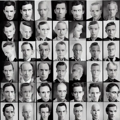 Image similar to all the people named Harrold merged into one person, studio photography by Richard Avedon