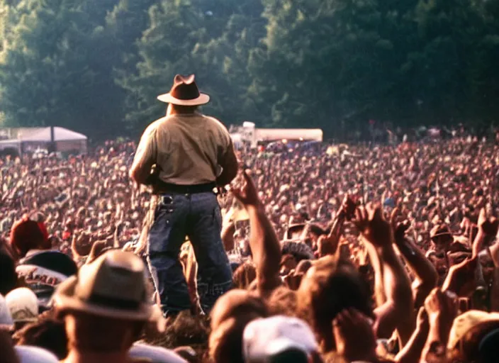 Image similar to photo still of smokey the bear amd fred durst on stage at woodstock 9 9!!!!!!!! at age 3 3 years old 3 3 years of age!!!!!!!! crowd surfing, 8 k, 8 5 mm f 1. 8, studio lighting, rim light, right side key light