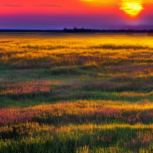 Image similar to alberta prairie at sunset