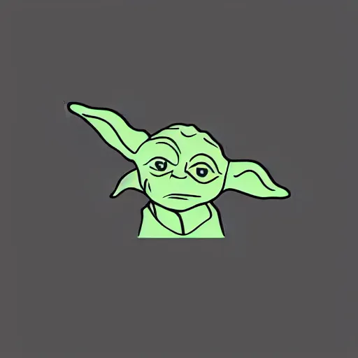 Image similar to Yoda minimalism logo