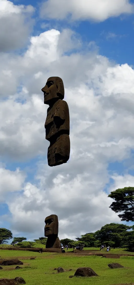 Image similar to moai at international megalithic monument