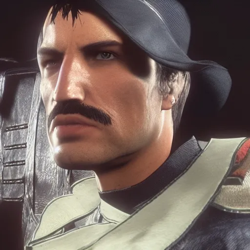 Image similar to Film still of Freddy Mercury, from Red Dead Redemption 2 (2018 video game)