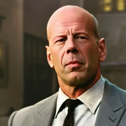 Prompt: bruce willis as sam wheat in the film ghost