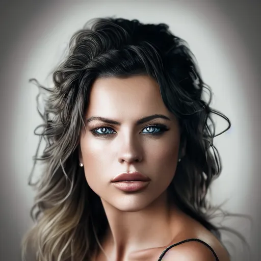 Prompt: portrait of adriana chechik, by paul barson and annie leibovitz and artgerm, photorealistic, f 1. 8, soft lightning, high detail, 8 k