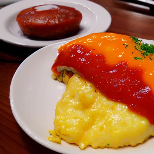 Image similar to omurice but it's sweet