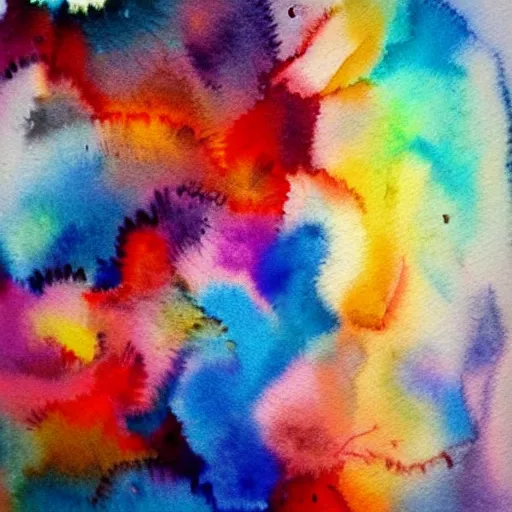 Image similar to colorful abstract watercolor painting