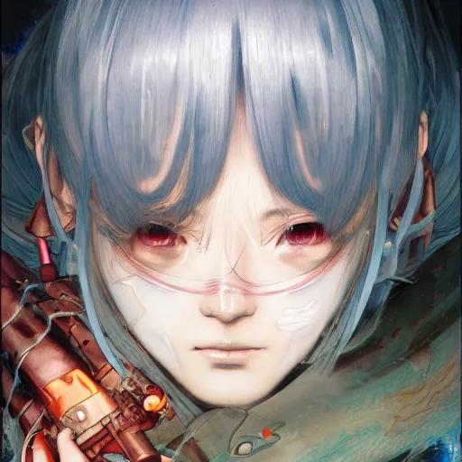 Image similar to prompt : ragnarok online stalker portrait soft light painted by james jean and katsuhiro otomo and erik jones, inspired by akira anime, smooth face feature, intricate oil painting, high detail illustration, sharp high detail, manga and anime 1 9 9 9