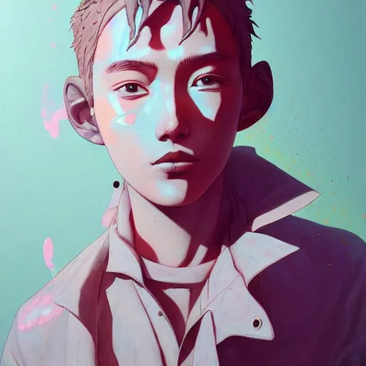 Prompt: citizen portrait soft light painted by james jean and tooth woo, inspired by cowboy bebop anime, smooth face feature, intricate oil painting, high detail illustration, sharp high detail, manga and anime 1 9 9 9