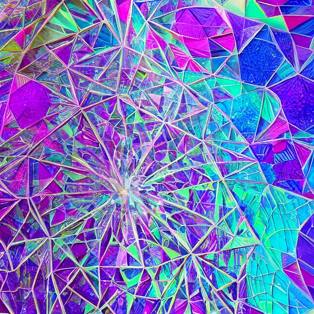 Prompt: hyper detailed abstract geometric art made of paper, optical illusion, crystals, crystal formation, shapes and colours, material textures, sense of depth, pastel colour palette, just beautiful