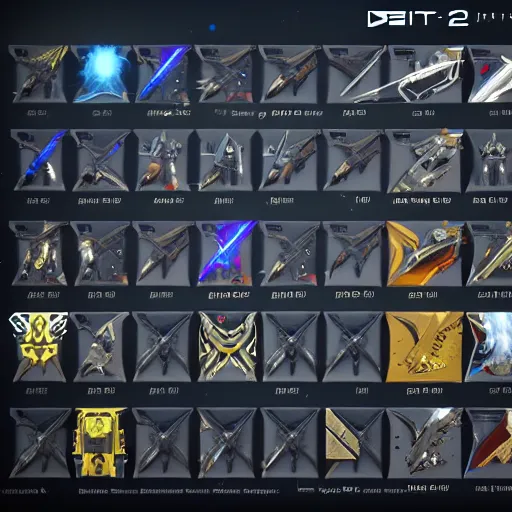 Image similar to new exotic weapons from destiny 2, 8 k,