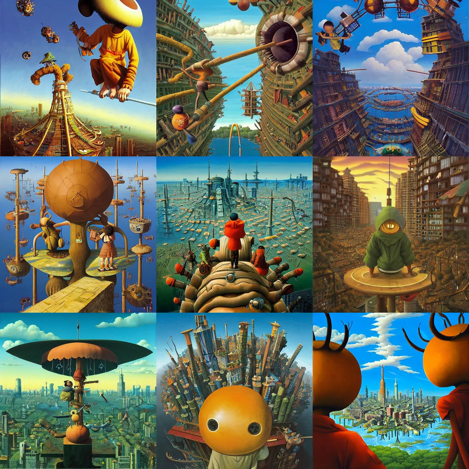 Prompt: tekkonkinkreet by vladimir kush