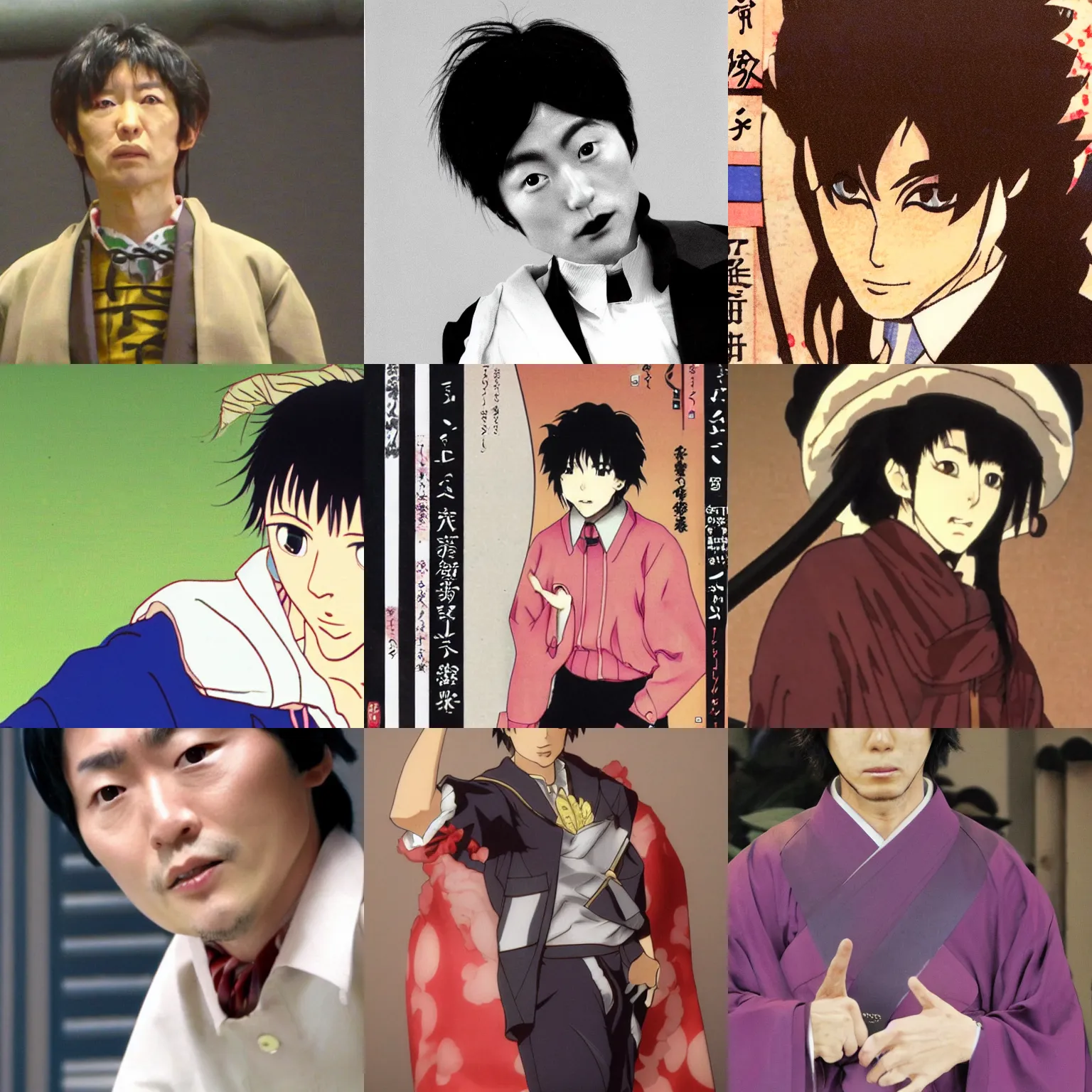 Prompt: araki hirohiko as a character in usogui
