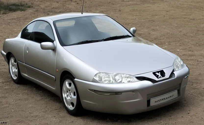 Prompt: peugeot coupe from 1 9 9 9