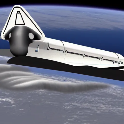 Image similar to a CFD Simulation of a spaceshuttle