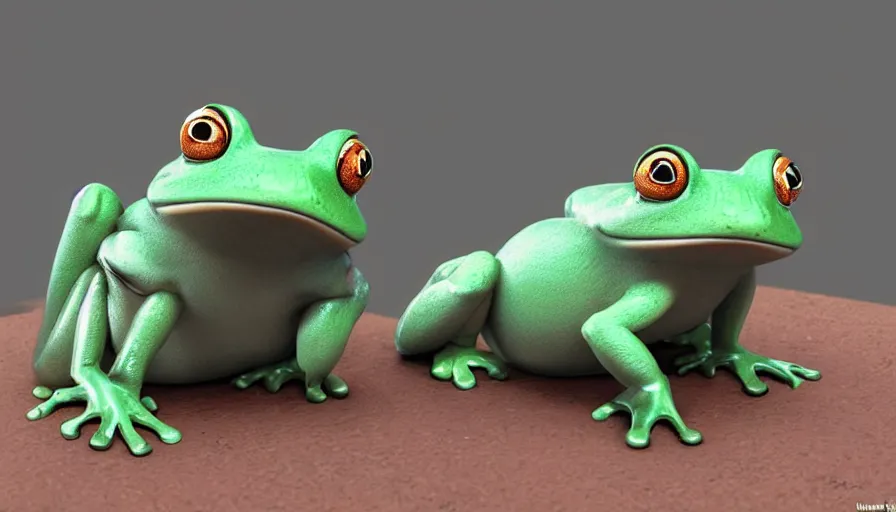 Image similar to very very very cute fur frogs by Max Kostenko and Bobby Chiu, disney, pixar, MPC, Framestore, character design for animation, video game character, cute, adorable, uplight, a lineup of characters, big disney eyes, symmetrical eyes, cuteness, 3d render, octane rendered, highly detailed, cinematic lightning, rendered by maya and houdini, highly detailed, unreal engine, Trending on Artstation, octane render, 4k, 8k, HD, oil on Canvas by Elena Zhurikhina and Goro Fujita and Charlie Bowater