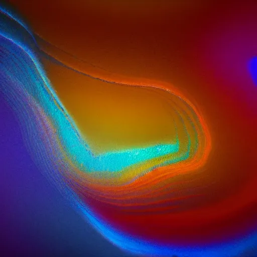 Prompt: wave of blue, orange, and brown colors, a microscopic photo by jules olitski, featured on behance, generative art, uhd image, fractalism, painterly, refik anadol, media art, media facde, motion graphic, particles, fluids, 3 d, rendering, octane, c 4 d