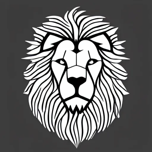 Prompt: lion vectorized, 4k