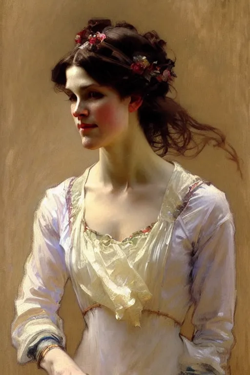 victorian lady, painting by daniel gerhartz, alphonse