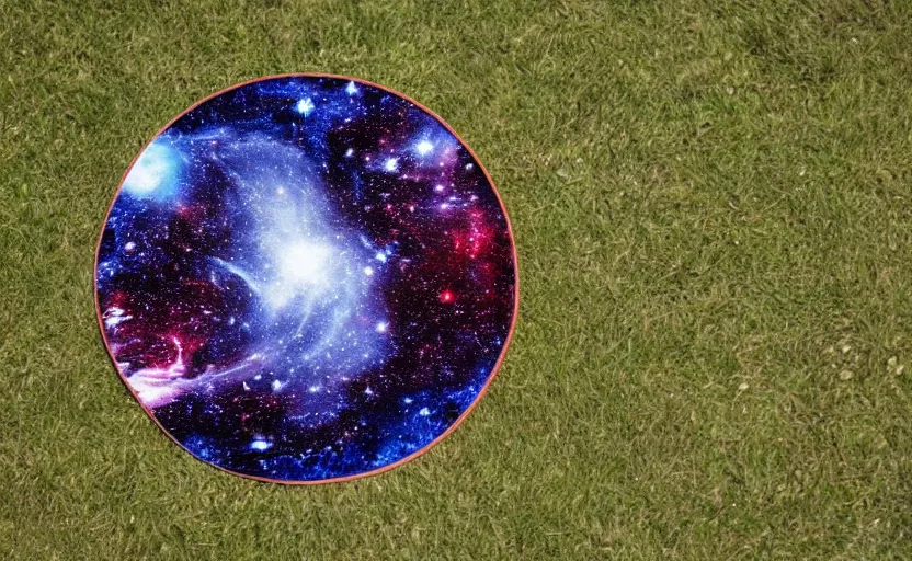 Image similar to the universe in a frisbee