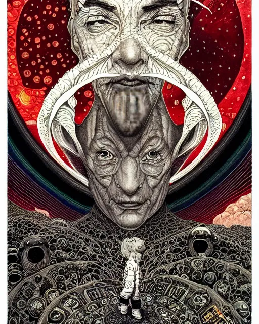 Image similar to portrait painted in jacek yerka style drawn by vania zouravliov and takato yamamoto, inspired by star trek, intricate acrylic gouache painting, high detail, sharp high detail, artstation