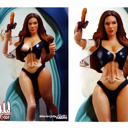 Prompt: kelly brook action figure, figurine, detailed product photo, high quality,