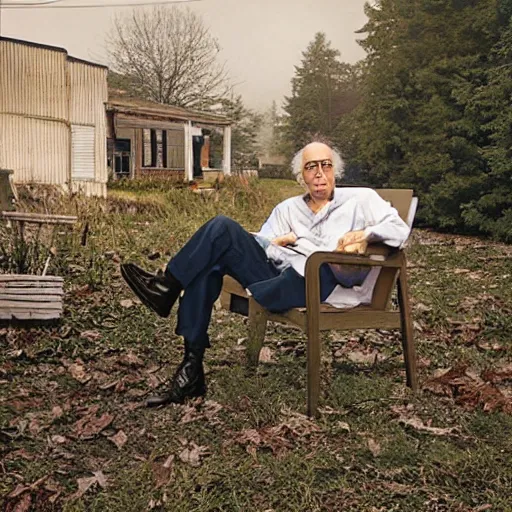 Prompt: portrait of Larry David by Gregory Crewdson