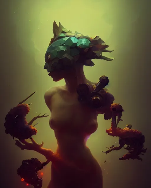 Image similar to toxicity, complex 3 d render by peter mohrbacher, ilya kuvshinov, victo ngai, ryohei hase, dramatic lighting, intricate, highly detailed, sharp focus, unreal engine, blender, artstation, masterpiece