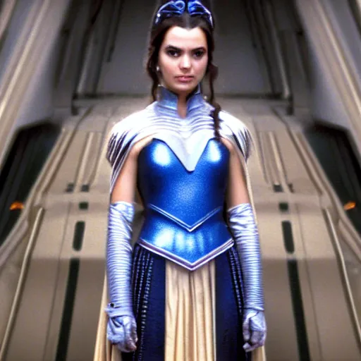 Image similar to victoria justice as princess padme in star wars episode 3, 8 k resolution, cinematic lighting, anatomically correct