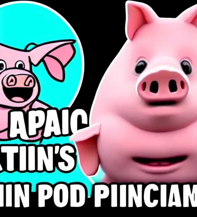 Image similar to clickbait youtube thumbnail of a man reacting to funny dancing pigs