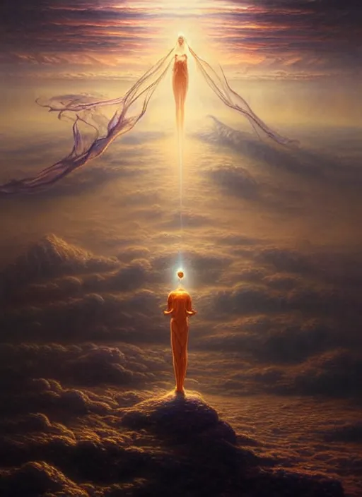 Prompt: a hyper - detailed 3 d render like a oil painting of dream - state astral - projection, surrealism!!!!! surreal concept art, lifelike, photorealistic, digital painting, aesthetic, smooth, sharp focus, artstation hd, by greg rutkowski, bruce pennington, valentina remenar and asher duran,