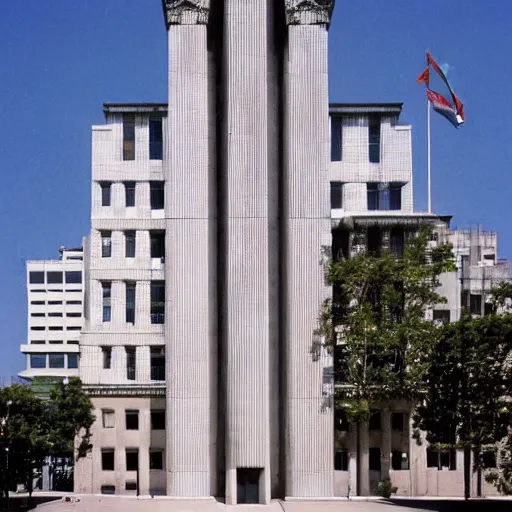 Prompt: city hall designed by ricardo bofill