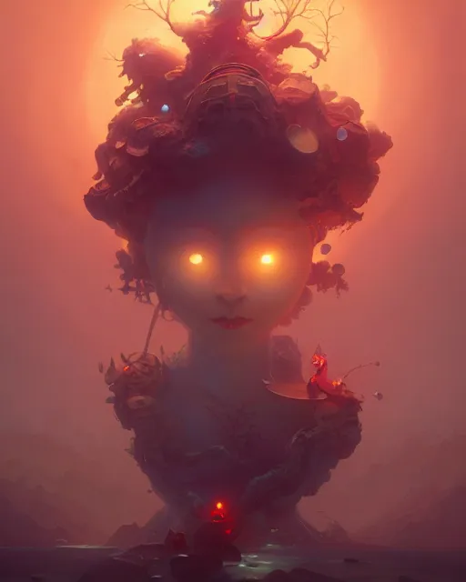 Prompt: toxicity, complex 3 d render by peter mohrbacher, ilya kuvshinov, victo ngai, ryohei hase, dramatic lighting, intricate, highly detailed, sharp focus, unreal engine, blender, artstation, masterpiece. fantasy art by thomas kinkade