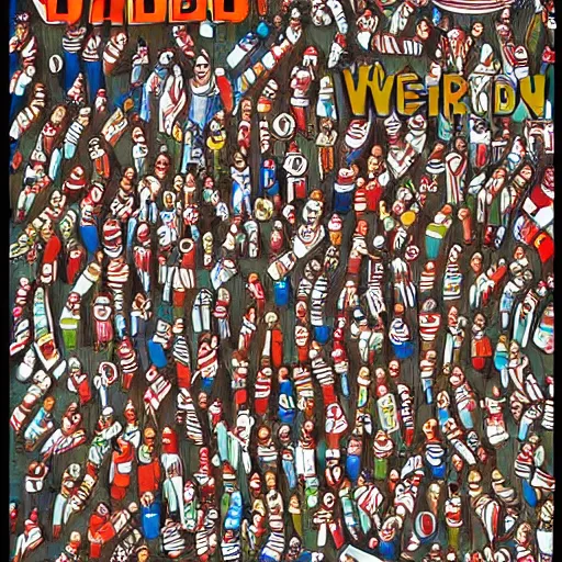 Image similar to wheres waldo, highly detailed, super complicated