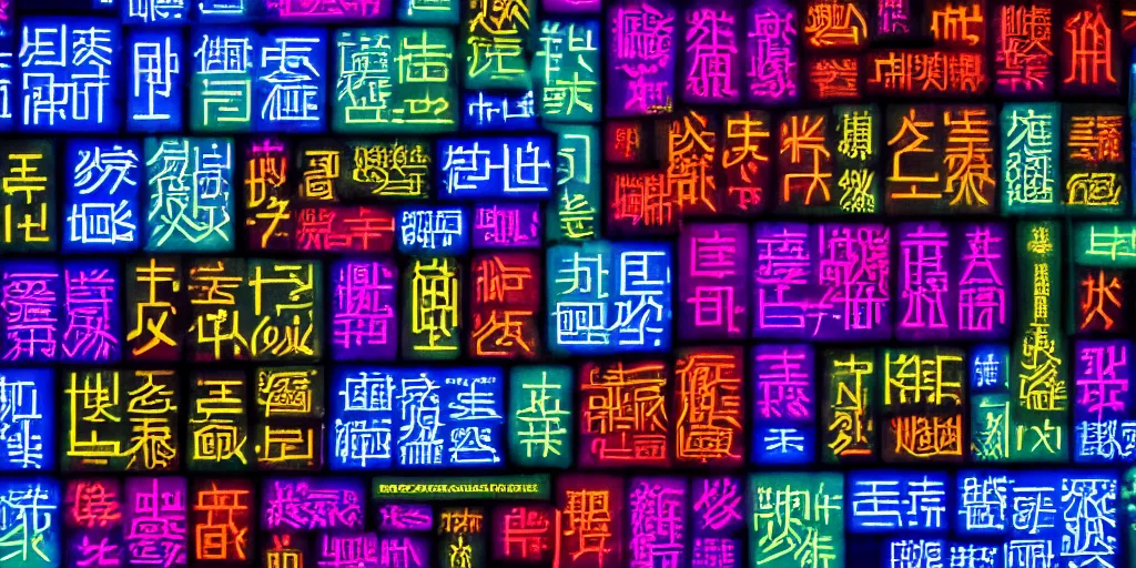 Prompt: blocky square white chinese characters on a background of hyperdetailed neon colored smoke, typography, chinese, chinese text, futuristic, rave, graphic design