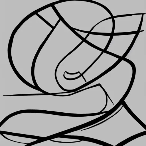 Prompt: picasso curvy lineart, cubism, soft neutral colors