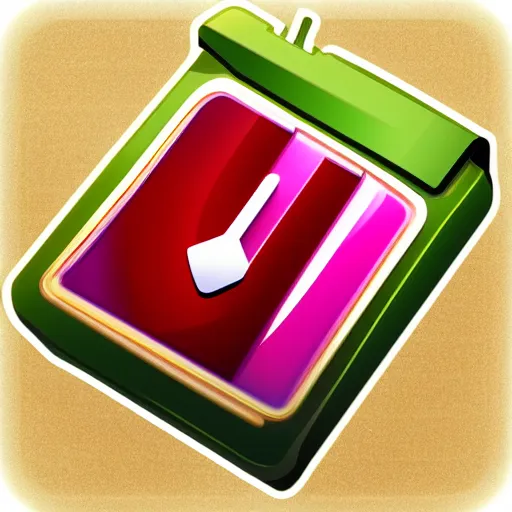 Prompt: icon of zip folder winrar