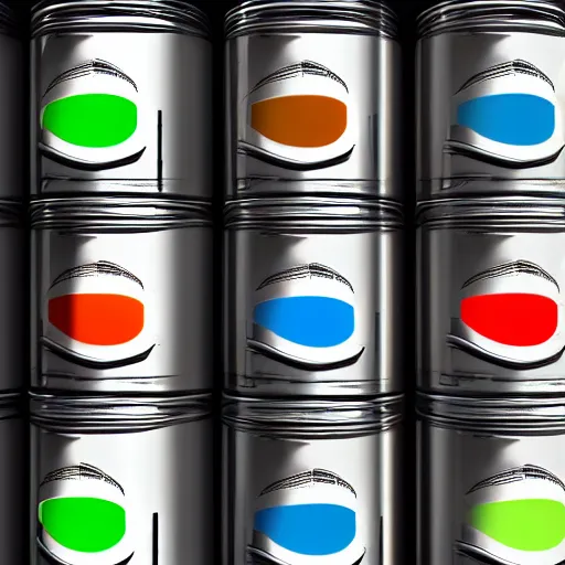 Image similar to can of paint, minimal, modern