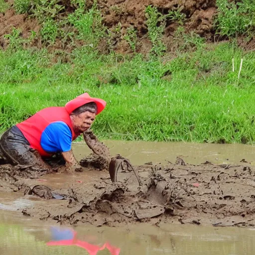 Prompt: speedy gonzales stuck in mud