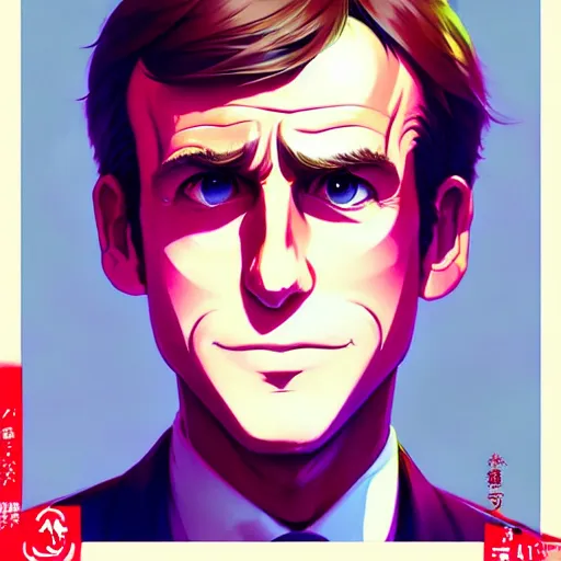 Image similar to emmanuel macron, portrait shinkai makoto studio ghibli studio key hideaki anno sakimichan stanley artgerm lau rossdraws james jean marc simonetti elegant highly detailed digital painting artstation pixiv