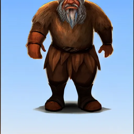 Prompt: andew the giant as a dwarf