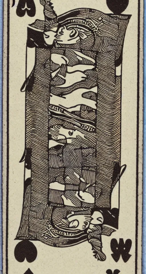 Image similar to horse, playing card back