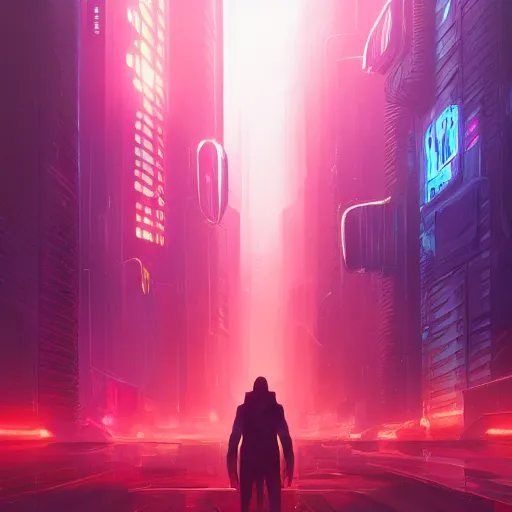 Prompt: blade runner rick decard digital painting bioluminance alena aenami artworks in 4 k design by lois van baarle by sung choi by john kirby artgerm style pascal blanche and magali villeneuve