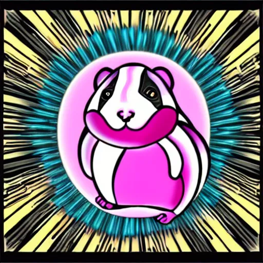 Image similar to art deco disco hamster