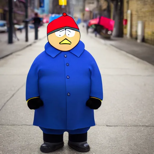 Image similar to angry Eric Cartman as a real life human, XF IQ4, f/1.4, ISO 200, 1/160s, 8K, RAW, unedited, symmetrical balance, in-frame