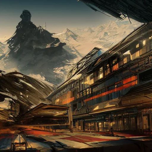 Prompt: cryengine render by android jones, syd mead, and john stephens
