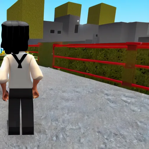 A kid named finger as an NPC in an official Roblox | Stable Diffusion