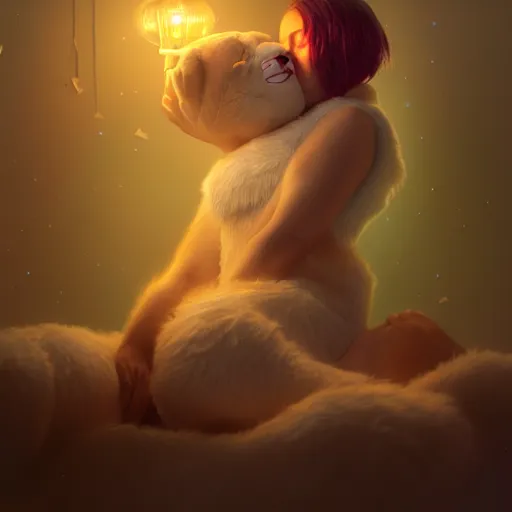 Prompt: the snuggliest snuggles in the world, huggy wuggy from poppy playtime video game, fullbody, ultra high detailed, glowing lights, oil painting, greg rutkowski, charlie bowater, beeple, unreal 5, daz, hyperrealistic, octane render, rpg portrait, dynamic lighting, fantasy art, beautiful face